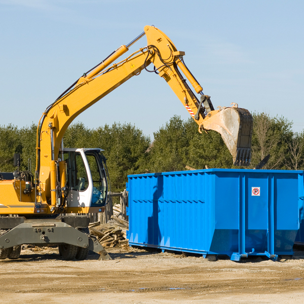 what happens if the residential dumpster is damaged or stolen during rental in Flinthill MO